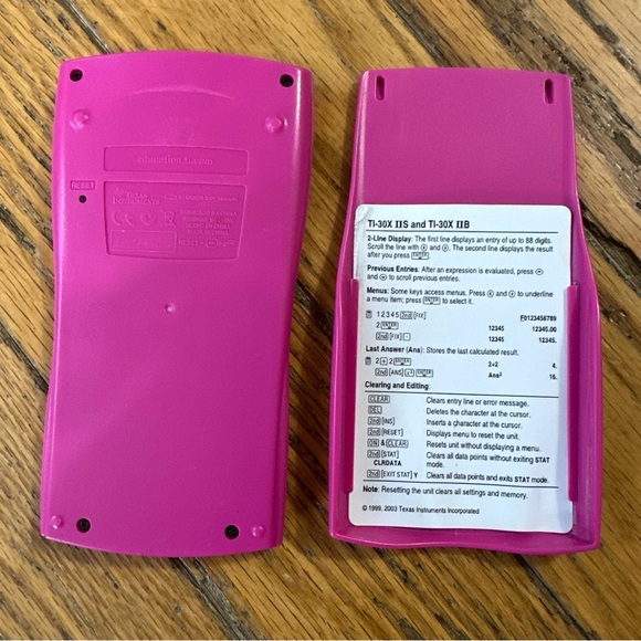 Texas Instruments Pink TI-30X IIS Scientific Calculator - Picture 5 of 5